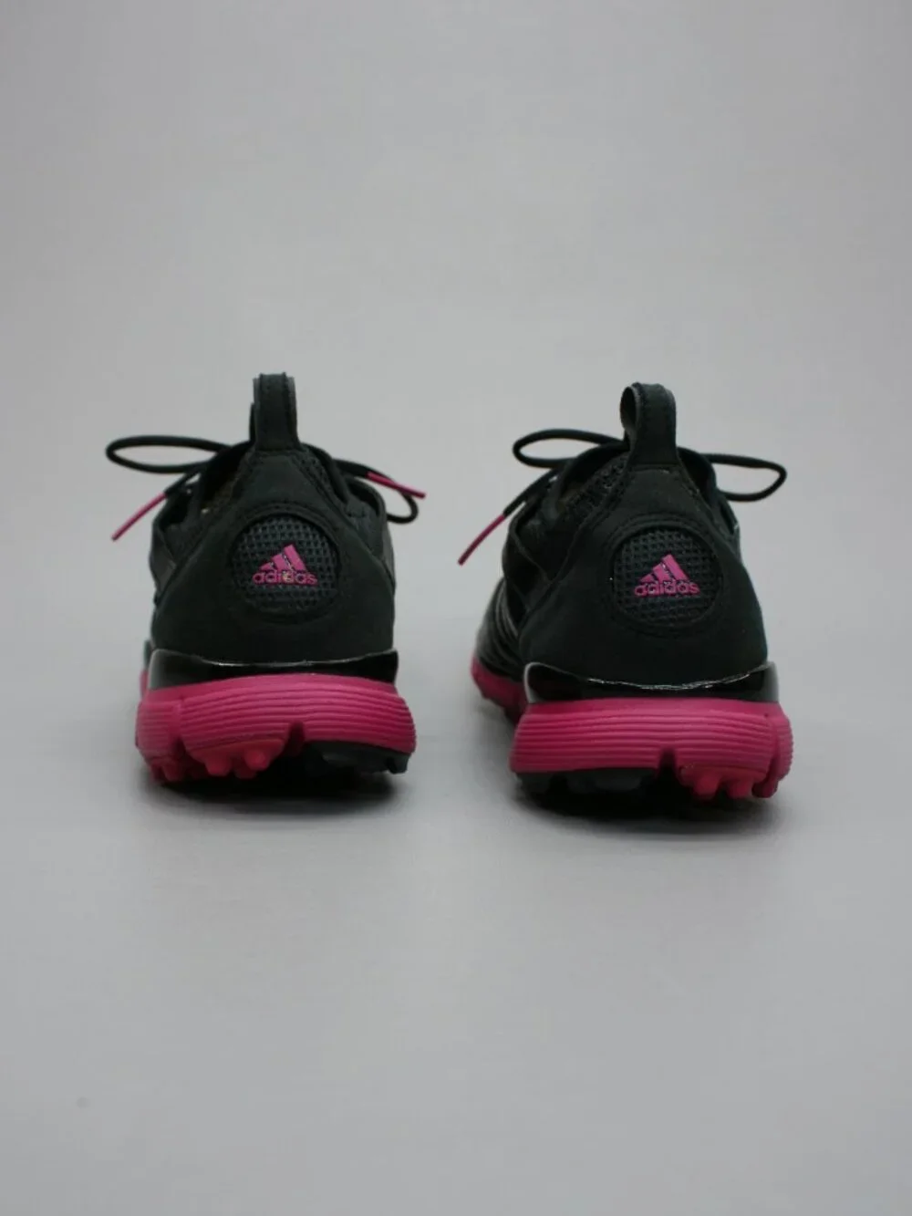 Adidas Ladies 11 Adistar Climacool Black Pink Spikeless Golf Shoes Lace Sneakers - Picture 3 of 12
